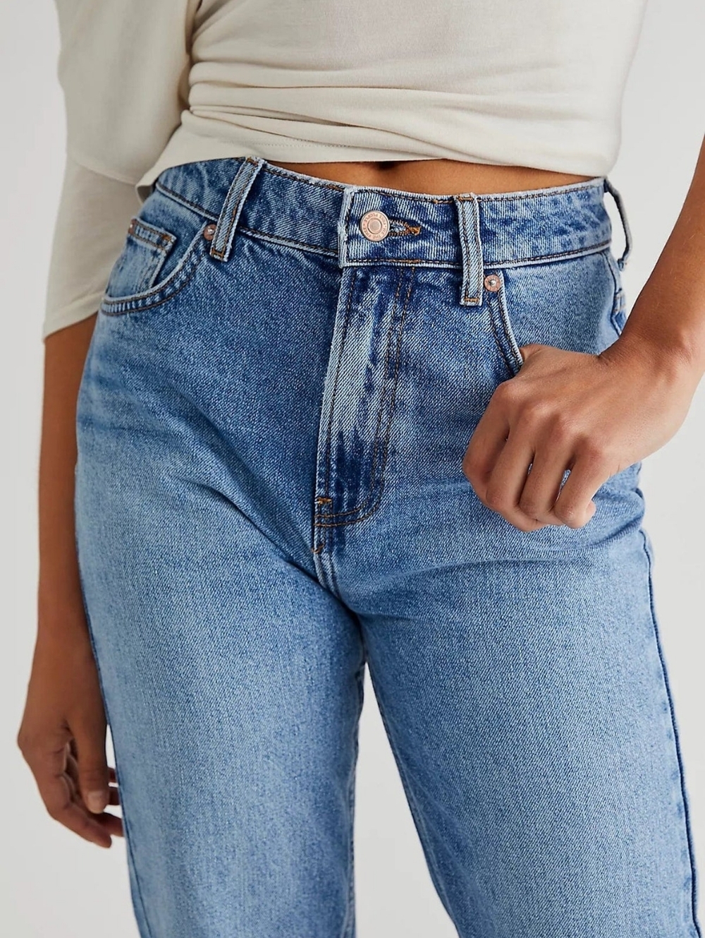 Free People Pacifica Straight-Leg Jeans - Picture 2 of 10